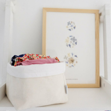 Corbeille en coton bio - Beige | Hamac Paris