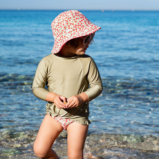 Protection anti uv bébé -  Rose : Contre les coups de soleil