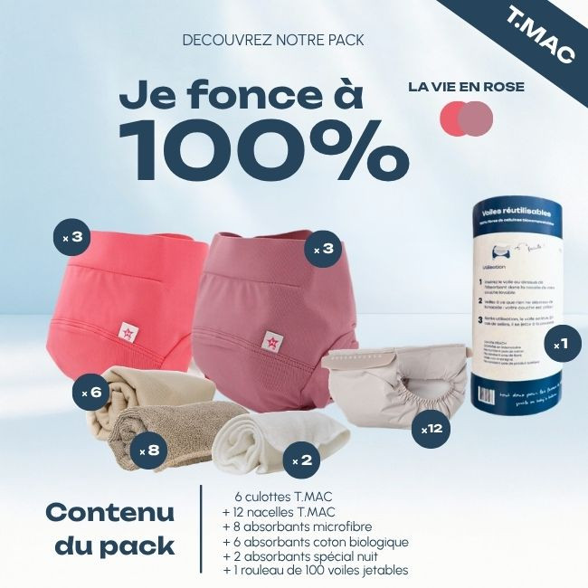 Pack T.MAC ”je fonce à 100%” - Vie en rose | Hamac Paris